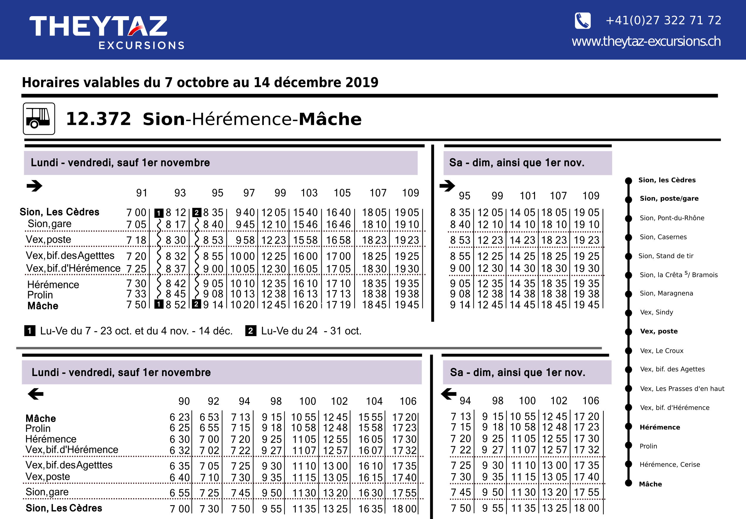 Theytaz Excursions Bien Plus Que Des Transports Publics