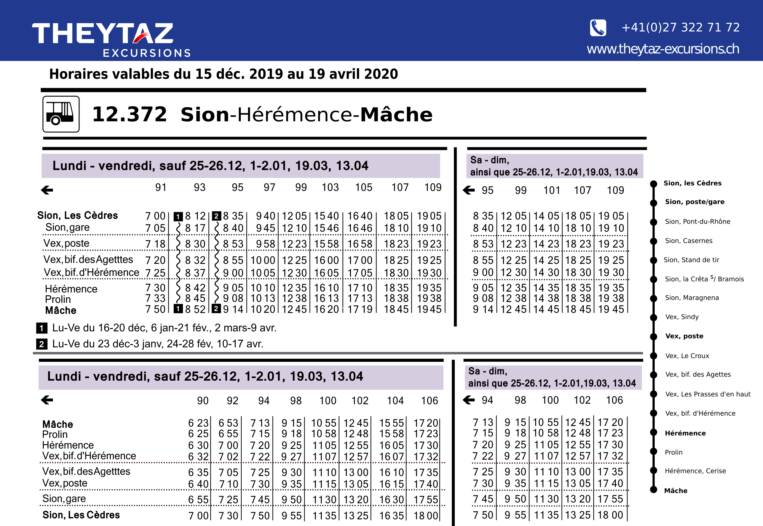 Theytaz Excursions Bien Plus Que Des Transports Publics